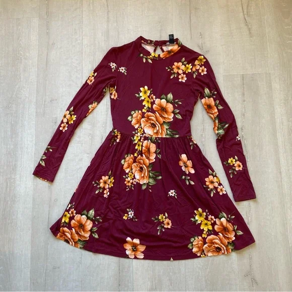 burgundy wool dress Wrap with Shawl Collar and Pockets, Winter Dress for Women, Maxi Dress, Fall Dress, Wool Clothing, Elegant Wool Dress,Flare Dress, L / Dark quality wool this dress RH: 5_9 Quincy Mae - Dresses Colour:Stormy Blue